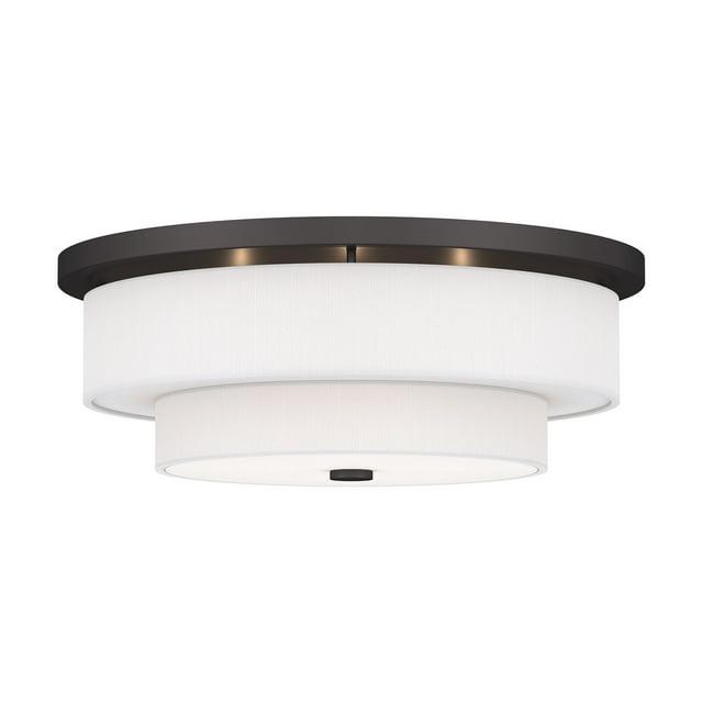 Livex Lighting Meridian 4 - Light Flush Mount in  Bronze