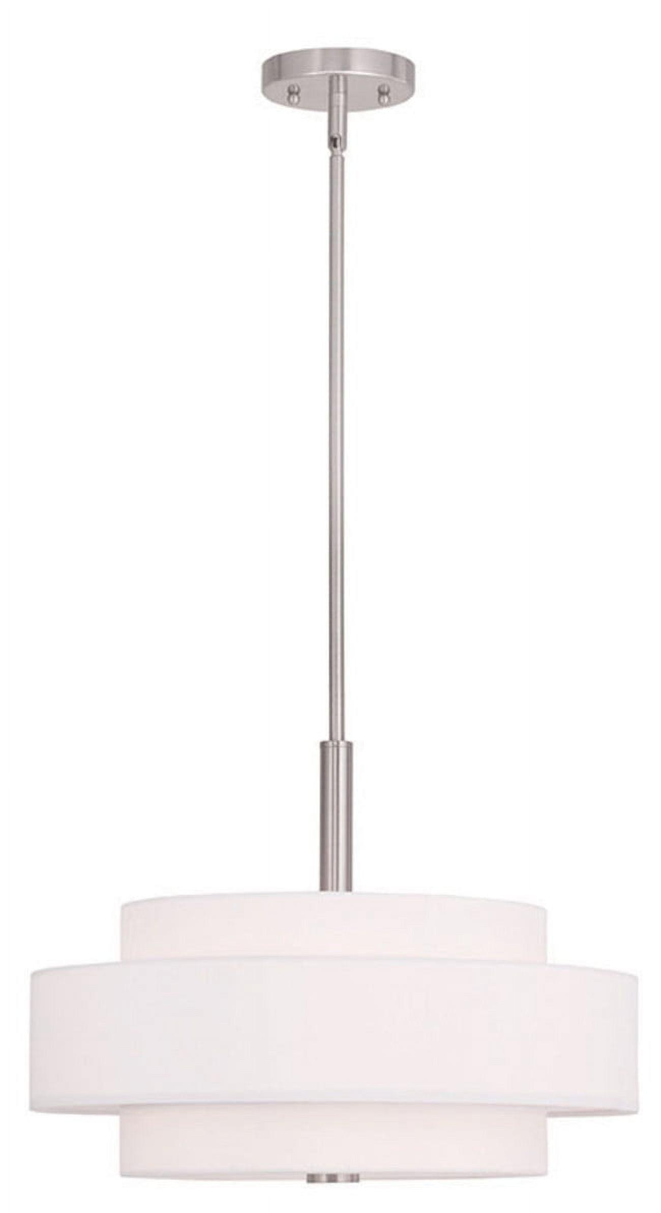 Livex Lighting Meridian 4 - Light Pendant in  Brushed Nickel