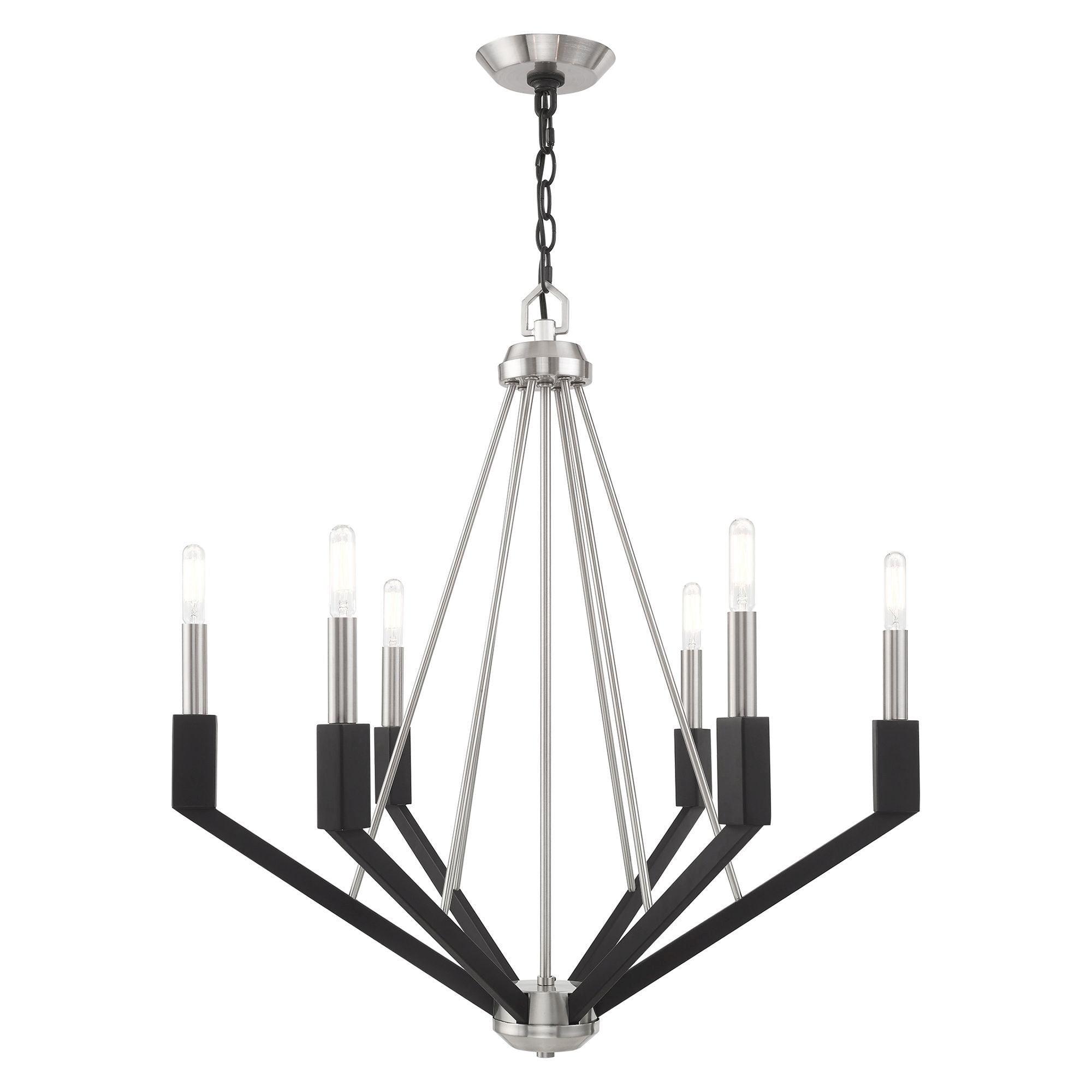Livex Lighting Beckett 6 - Light Chandelier in  Brushed Nickel