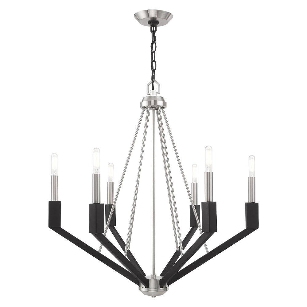 Livex Lighting Beckett 6 - Light Chandelier in  Brushed Nickel