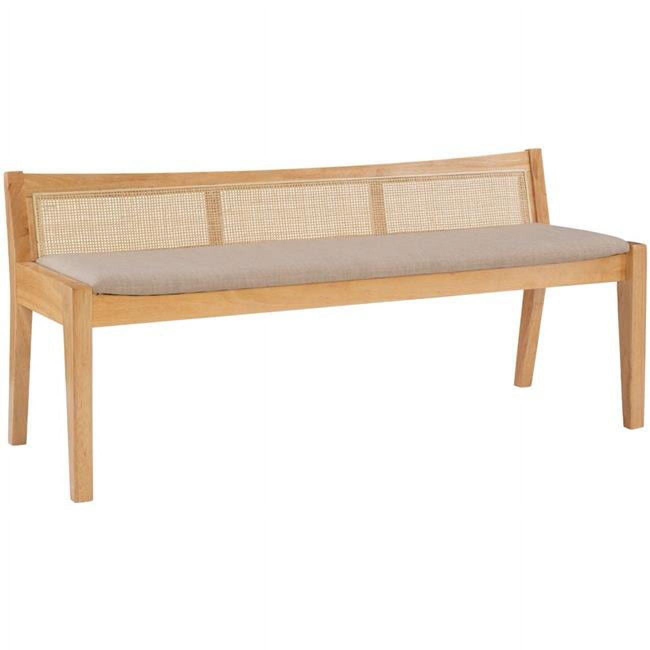 Donner Cane Back Cushioned Bench