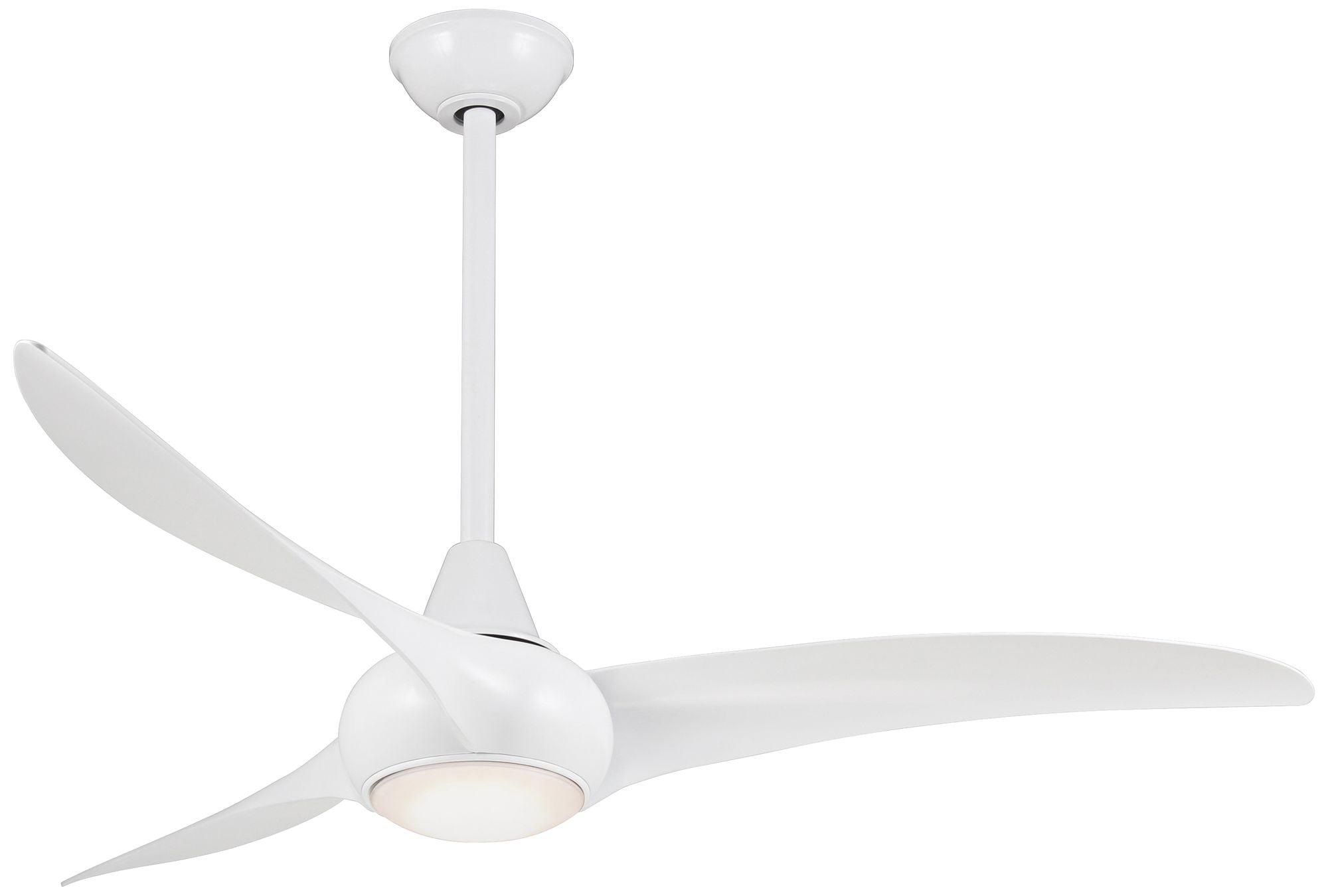 52" Wave 3 - Blade LED Propeller Ceiling Fan with Remote Control and Light Kit Included