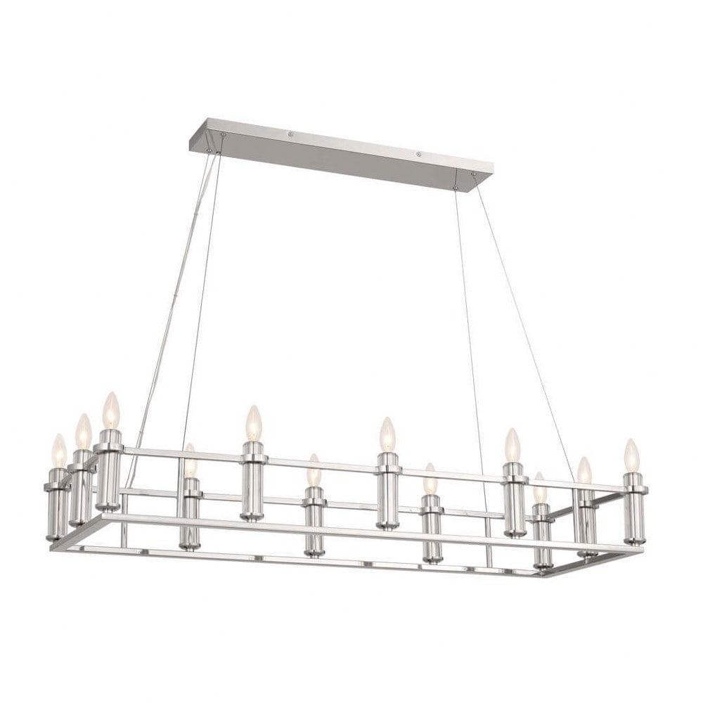 Kichler Lighting Rosalind 12 - Light Chandelier in  Polished Nickel