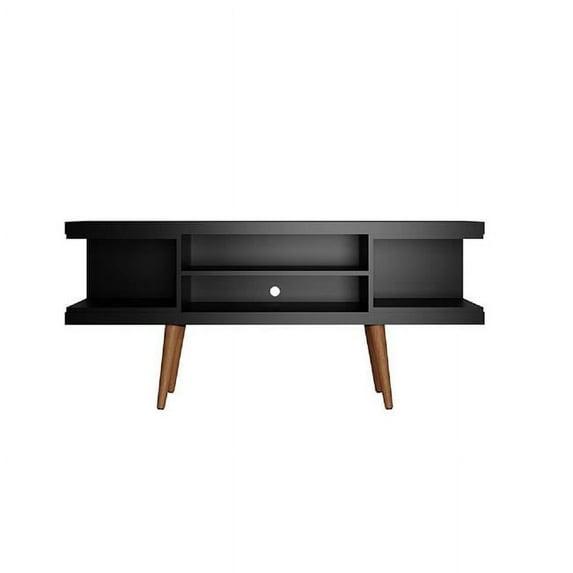 Utopia Splayed Wooden Legs and 4 Shelves TV Stand for TVs up to 50" - Manhattan Comfort