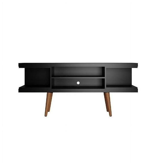 Utopia Splayed Wooden Legs and 4 Shelves TV Stand for TVs up to 50" - Manhattan Comfort