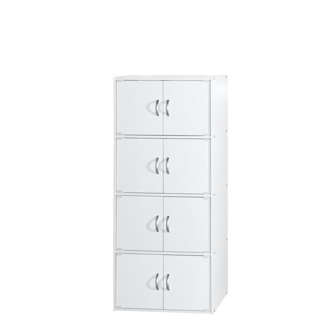 White 8-Door Multipurpose Storage Cabinet