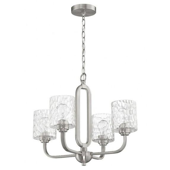 Collins 4 Light Chandelier-Brushed Polished Nickel Finish Bailey Street Home 139-Bel-4569690