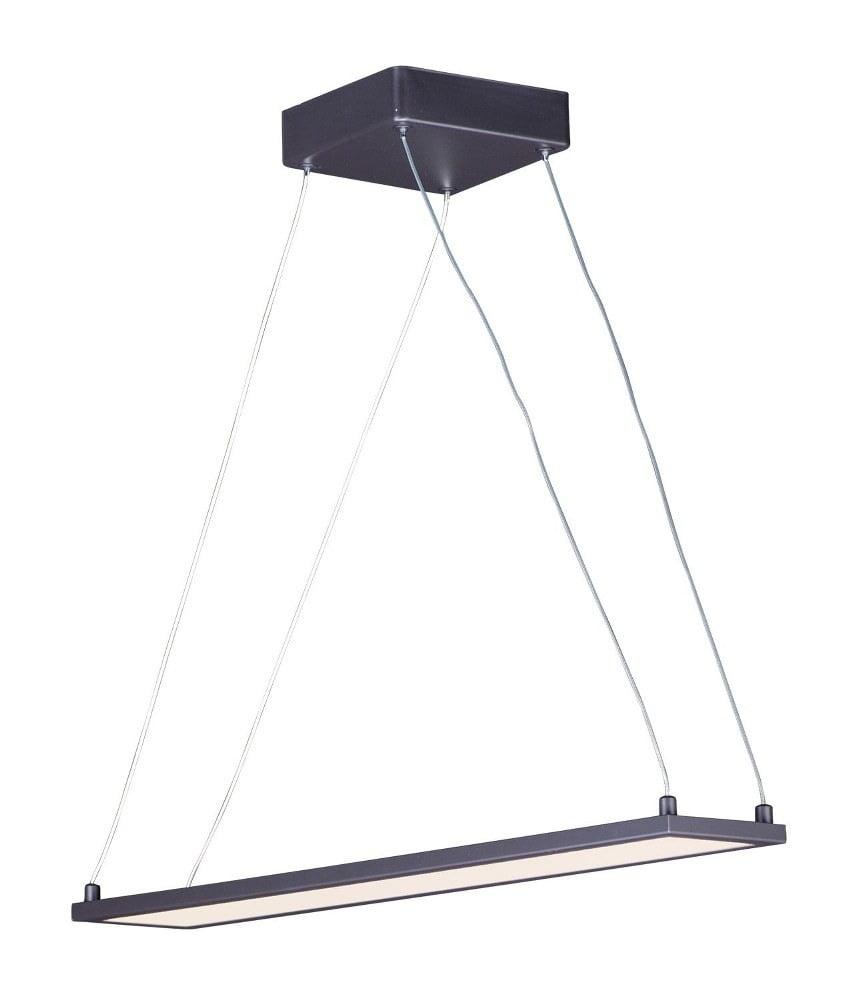 Bronze Aluminum 24" LED Linear Pendant Light