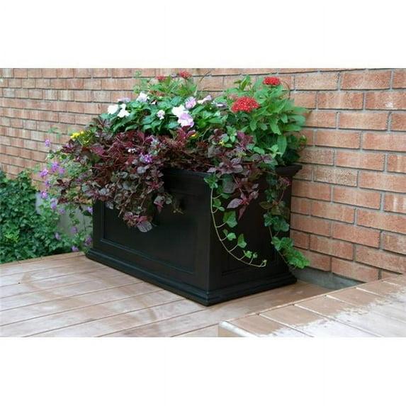 Winston Porter Anastasiya 20"x36" Resin Planter with Water Reservoir