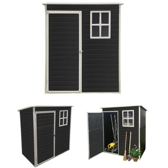 5X3ft Resin Outdoor Storage Shed Kit-Perfect To Store Patio Furniture