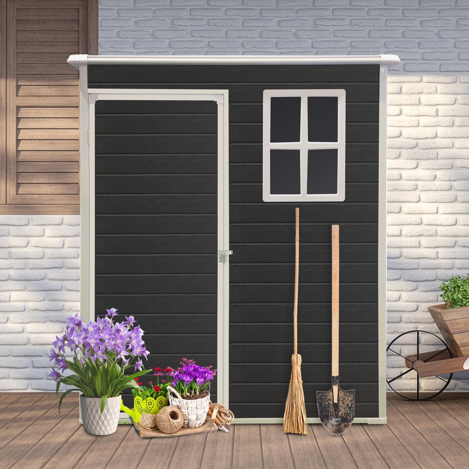 5X3ft Resin Outdoor Storage Shed Kit-Perfect To Store Patio Furniture