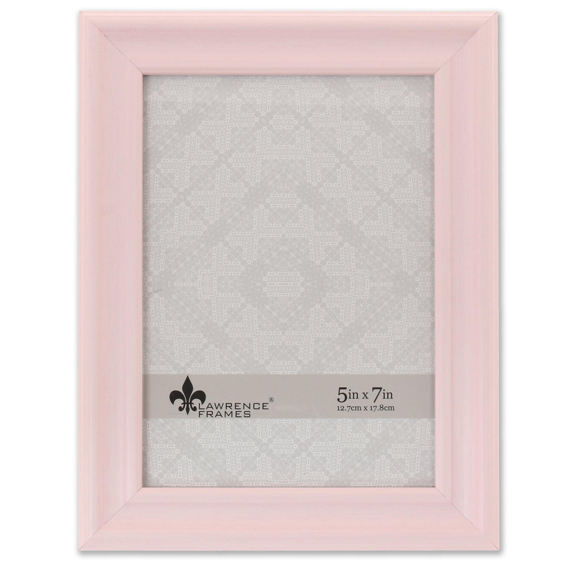 Classic 5x7 Pink Glass Tabletop and Wall Frame