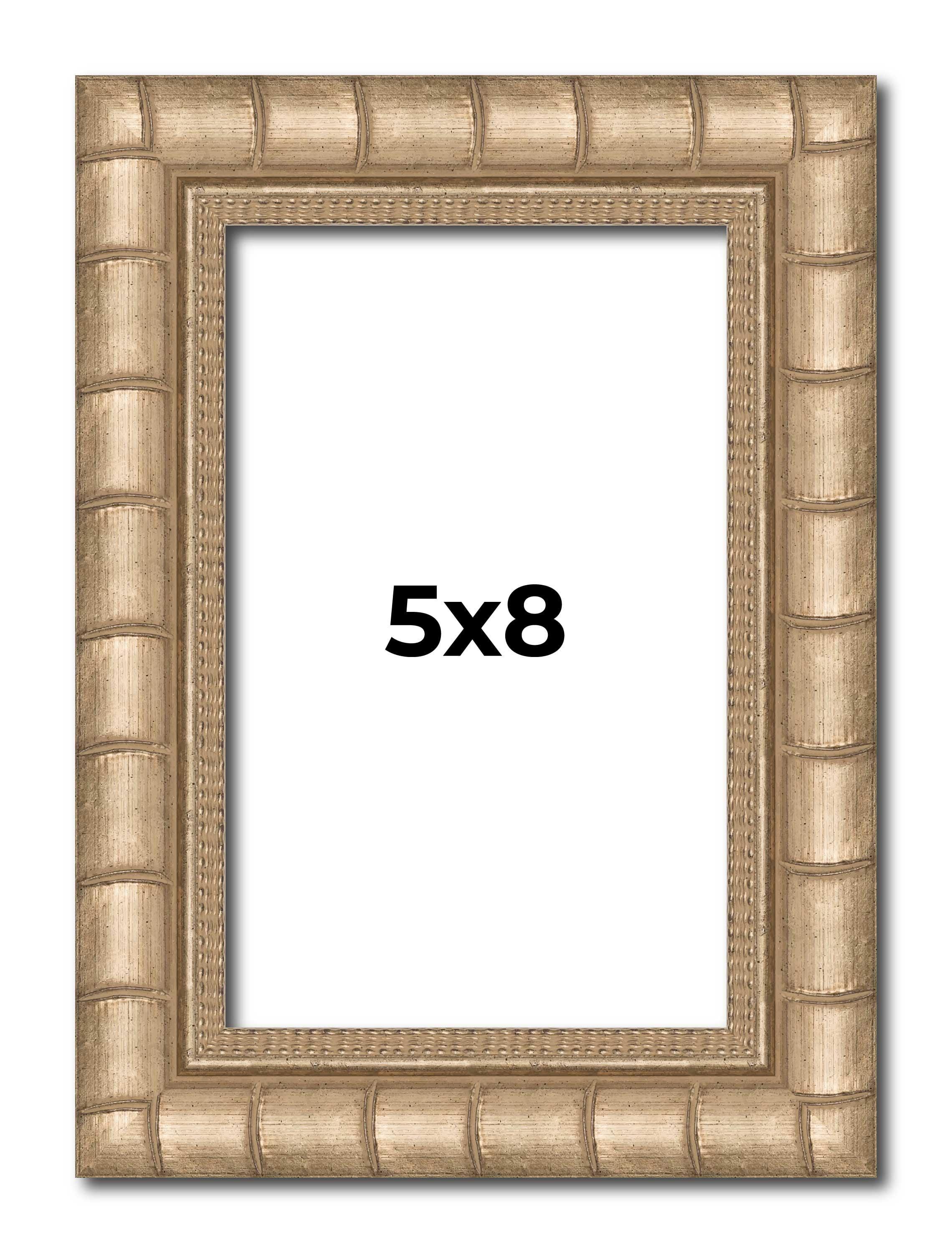 5x8 Gold Ornate Solid Wood Picture Frame