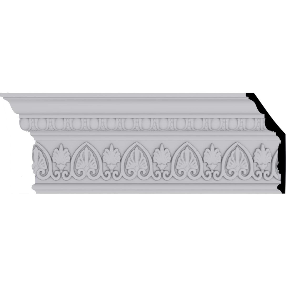 Kirke 94.5" White Polyurethane Crown Moulding