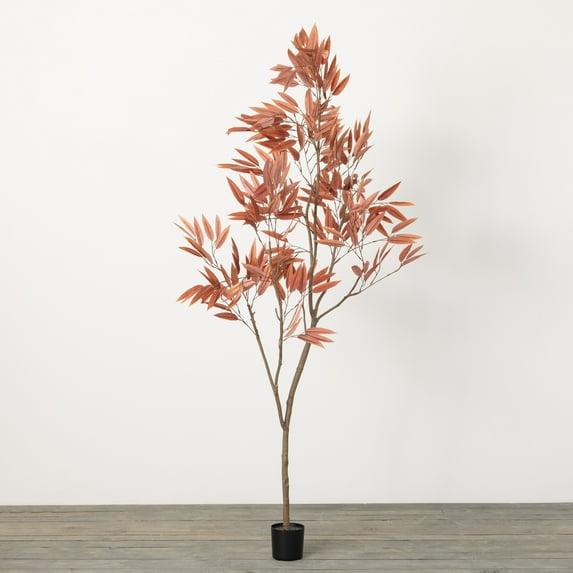 6'3"H Sullivans Colorful Mango Leaf Tree, Brown