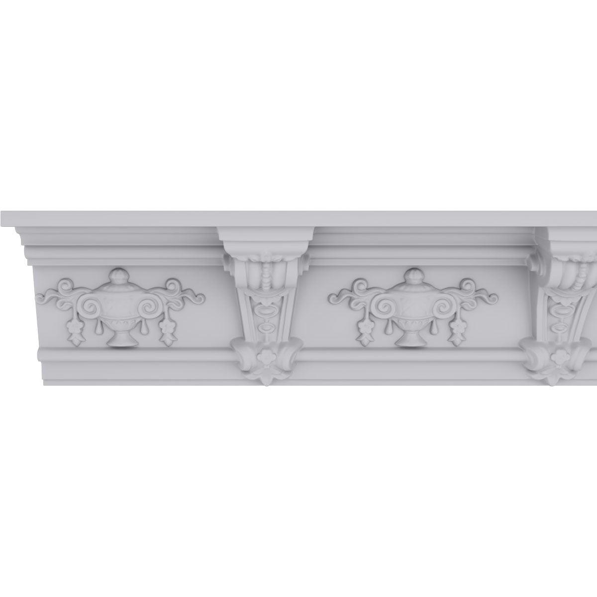 Jonee Barsom 94.5" Primed Polyurethane Crown Moulding