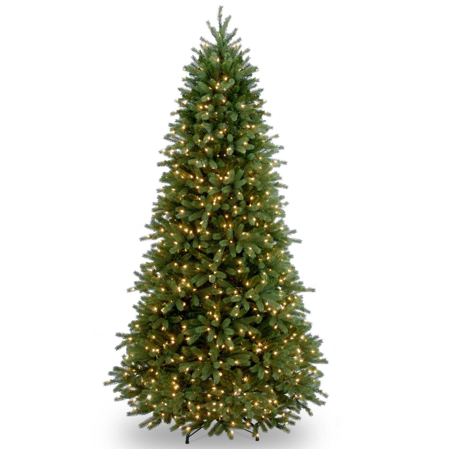 National Tree Company 6.5ft Pre-lit Slim Jersey Fraser Fir Artificial Christmas Tree Clear Lights: Hinged, Flame-Resistant, Hypoallergenic