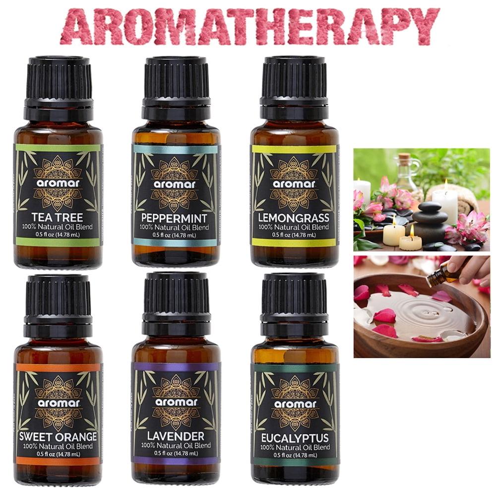 Aromar 6-Piece Natural Essential Oil Aromatherapy Set