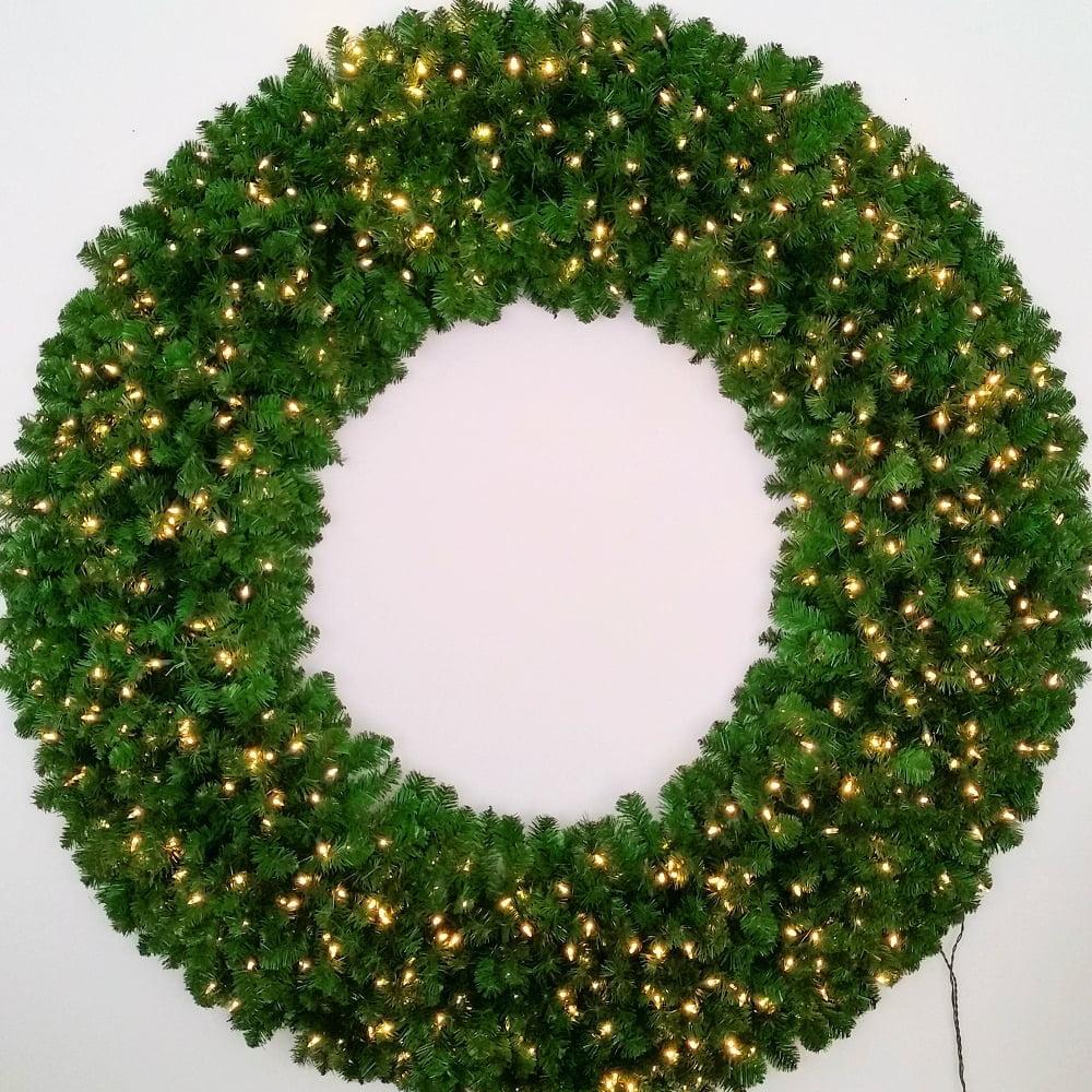 ACWreaths Christmas 72" LED Lighted PVC Wreath