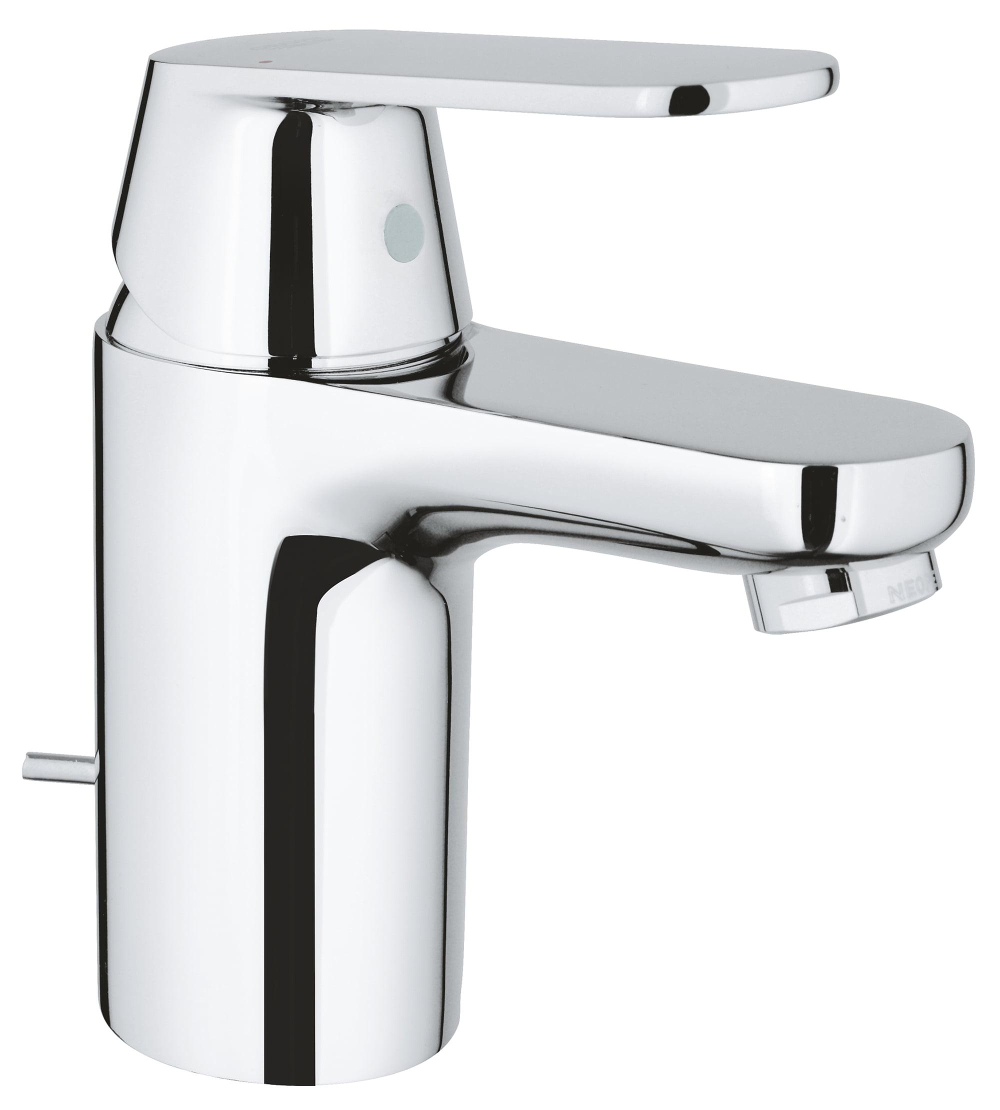 Chrome Modern Single Hole Bathroom Faucet