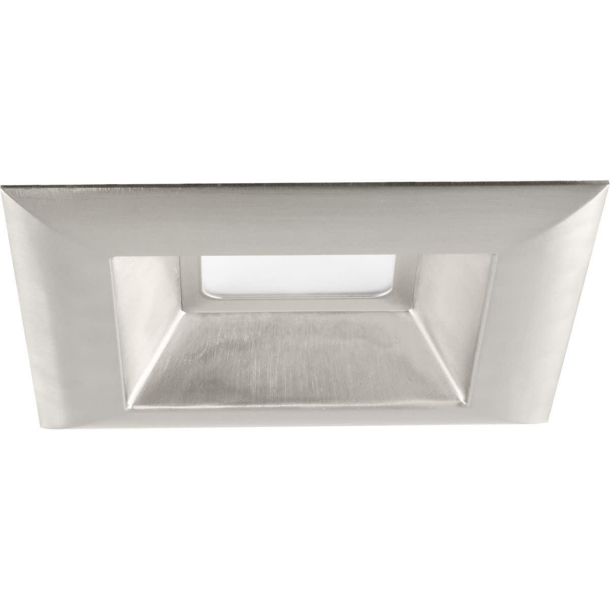 6" Brushed Nickel LED Square Recessed Trim