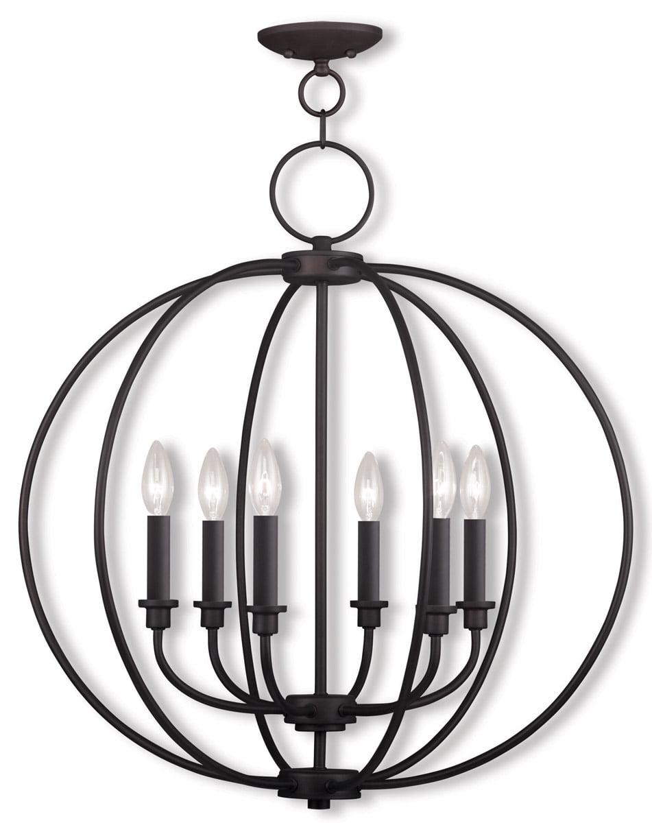 Livex Lighting Milania 6 - Light Chandelier in  Bronze