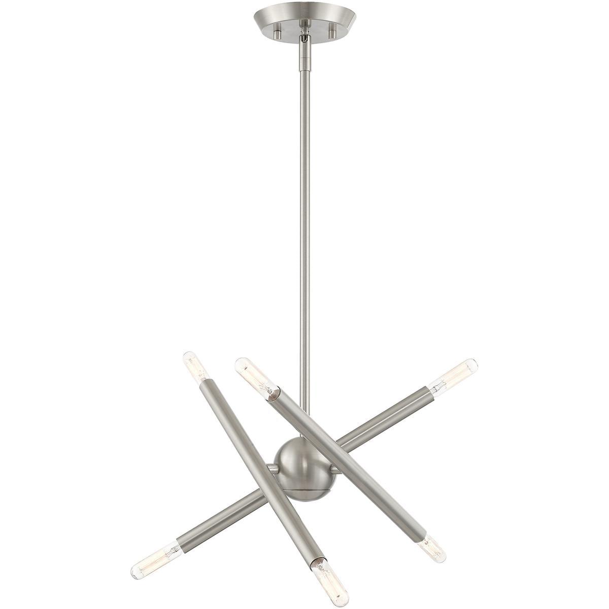 Livex Lighting Soho 6 - Light Chandelier in  Brushed Nickel
