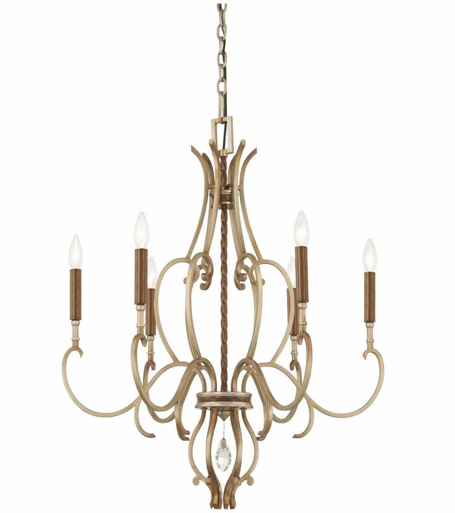 Metropolitan by Minka Magnolia Manor 6 - Light Dimmable Classic / Traditional Chandelier
