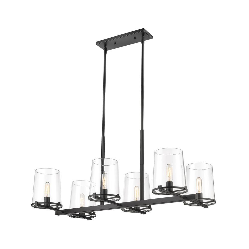 Z-Lite Callista 6 - Light Chandelier in  Matte Black