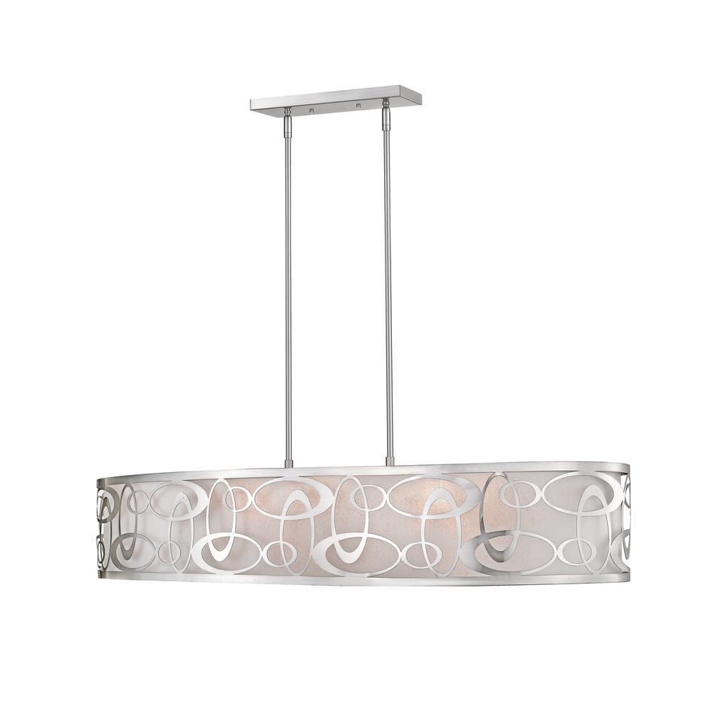 Z-Lite Arrington 6 - Light Chandelier in  Plated Bronze