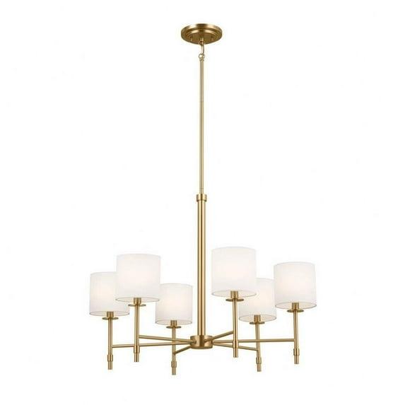 Kichler Lighting Ali 6 - Light Chandelier in Brushed Natural Brass