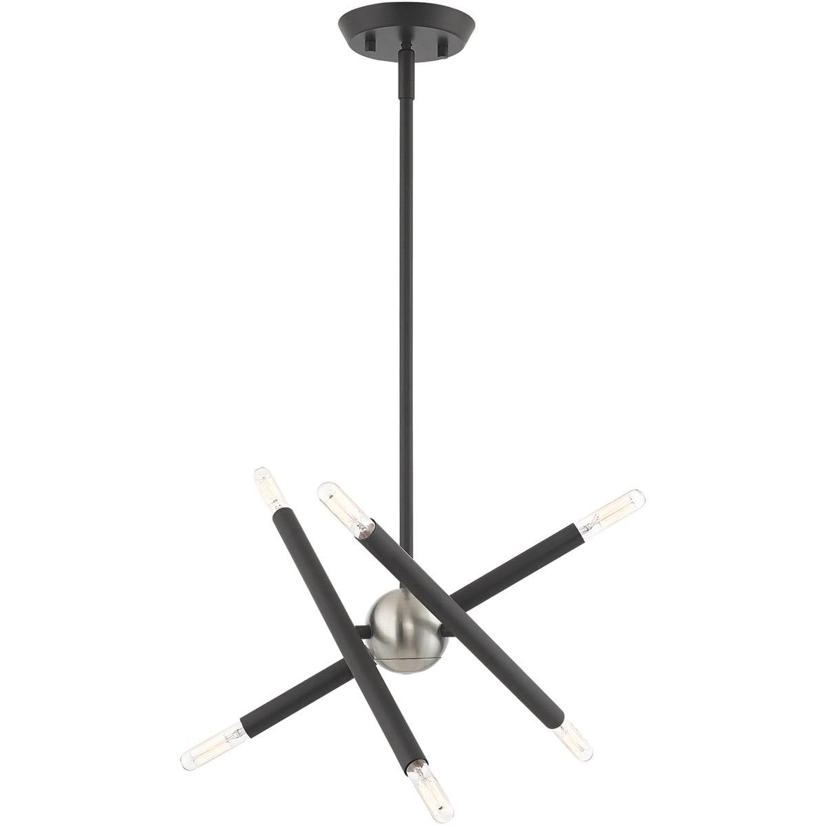 Livex Lighting Soho 6 - Light Chandelier in  Scandinavian Gray