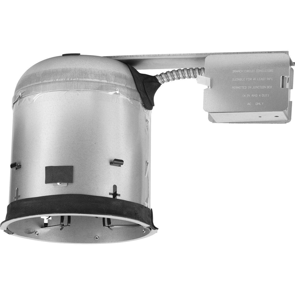 Gray Steel 6" Recessed Remodel Air-Tight IC Housing