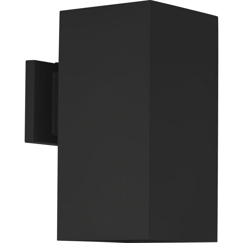 Black Powder Coated Outdoor Wall Lantern with Medium Socket