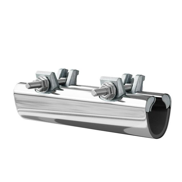 6" Stainless Steel Repair Clamp, Two Bolt, 1" IPS 1-1/4" CTS,PartNo R60100 Jones