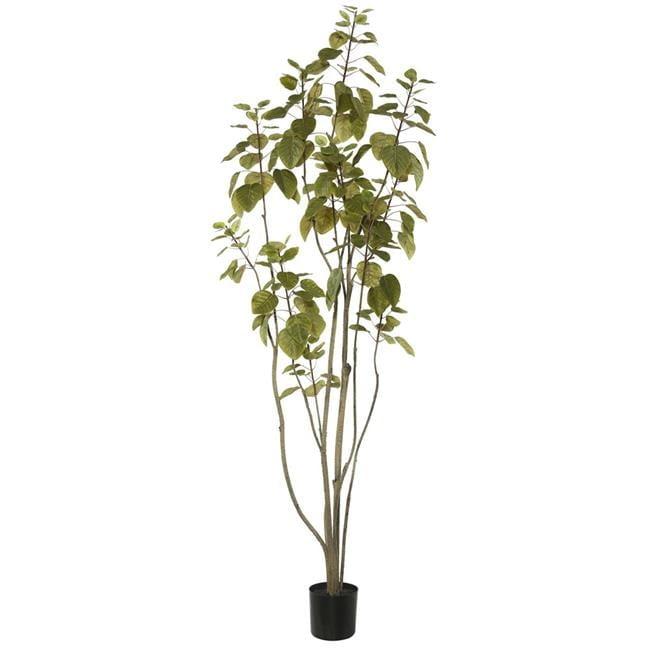 Vickerman 6' Artificial Green Potted Cotinus Coggygria Tree.