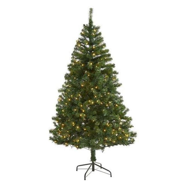 Nearly Natural 6' Northern Tip Pine Prelit LED Artificial Christmas Tree