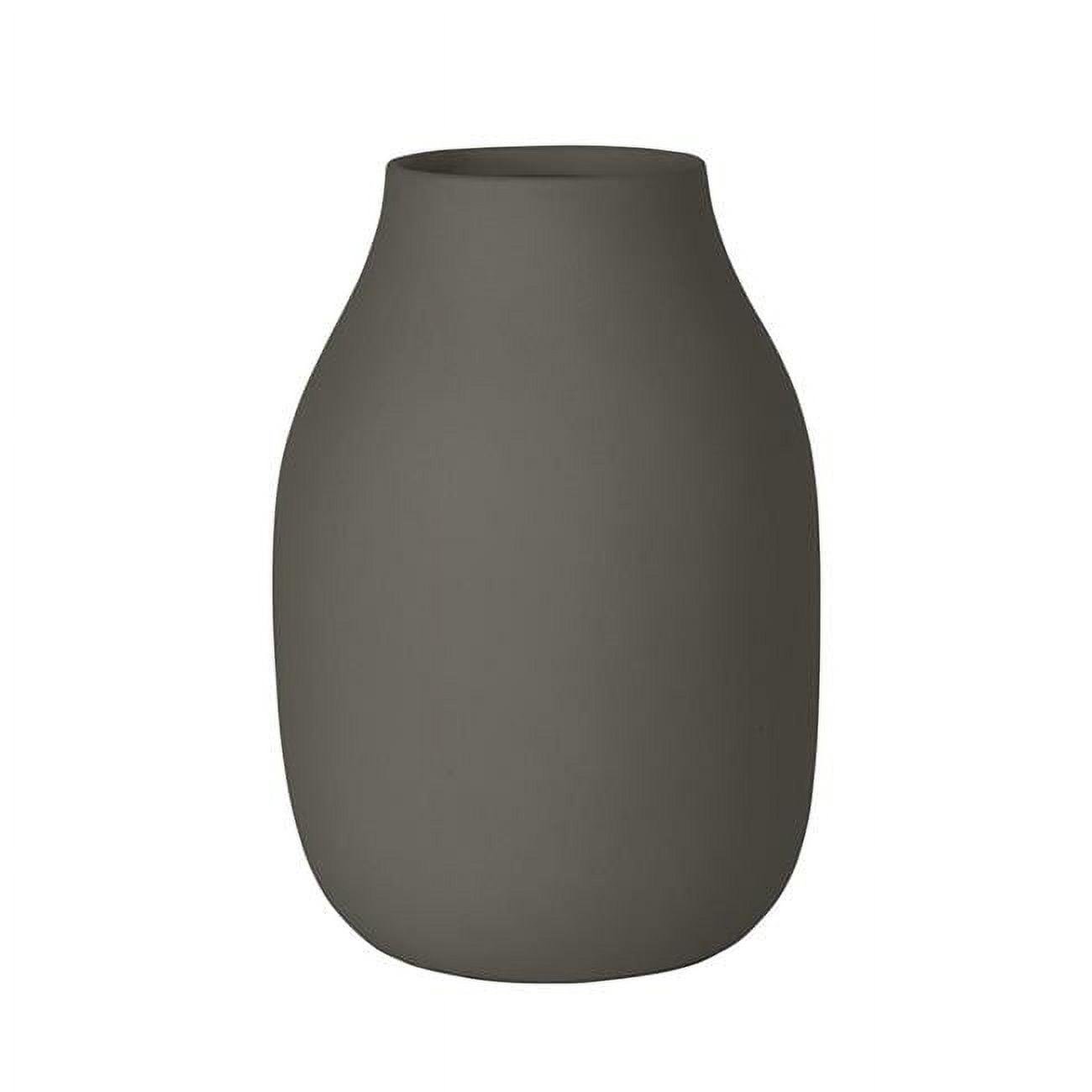 Steel Grey Silky Smooth Porcelain Table Vase