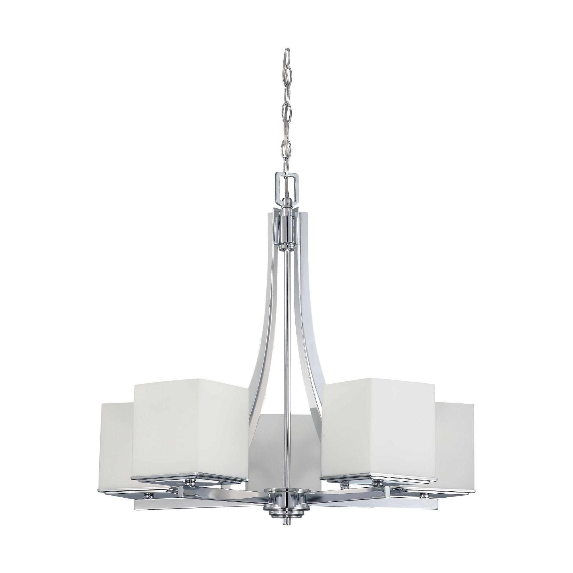 60/4086-Nuvo Lighting-Bento-Five Light Chandelier-25.75 Inches Wide by 24.75 Inches High     -Traditional Installation