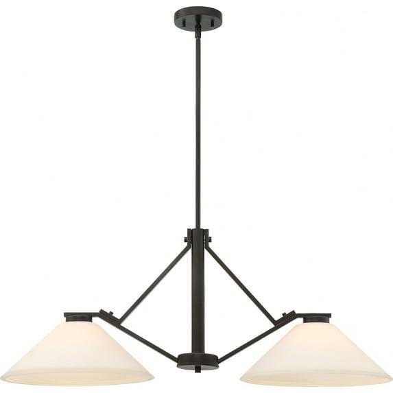 60/6348-Nuvo Lighting-Nome-Two Light Island-14.13 Inches Wide by 15 Inches High-Mahogany Bronze Finish