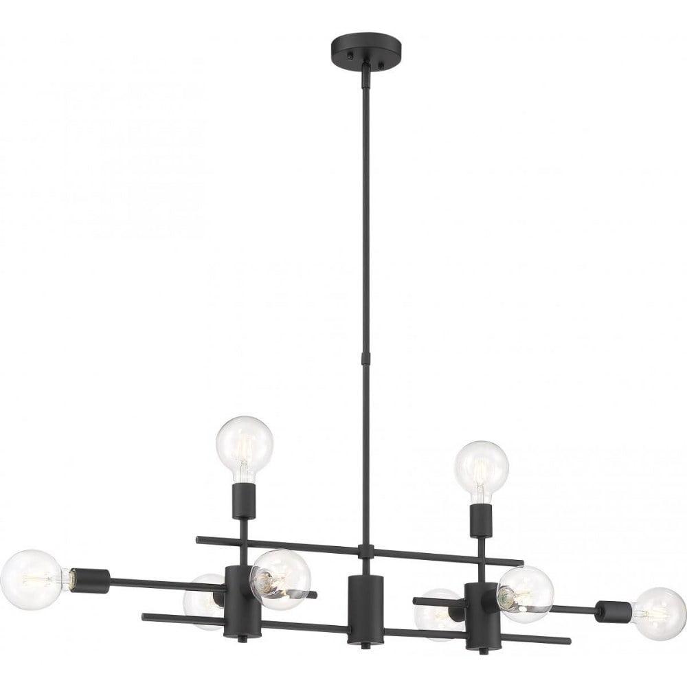 60/6862-Nuvo Lighting-Delphi-8 Light Island-7 Inches Wide by 19 Inches High-Mahogany Bronze Finish