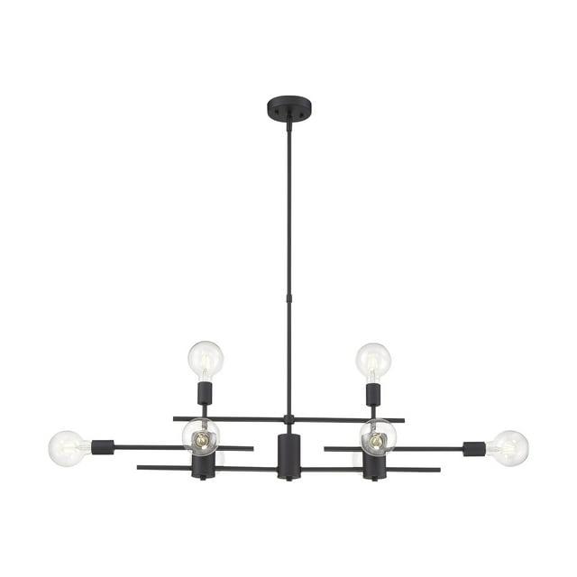 60/6862-Nuvo Lighting-Delphi-8 Light Island-7 Inches Wide by 19 Inches High-Mahogany Bronze Finish