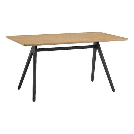 Faijal Ash Metal Base Dining Table