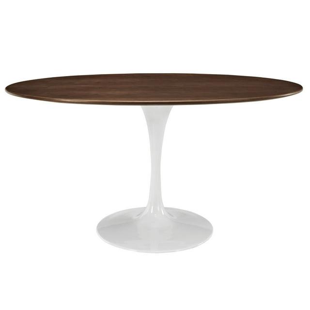 Modway Modway Silver Orchid Fein Oval Dining Table