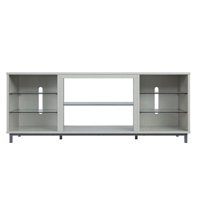 Brighton TV Stand for TVs up to 56" Beige - Manhattan Comfort: MDF Media Console with Cable Management