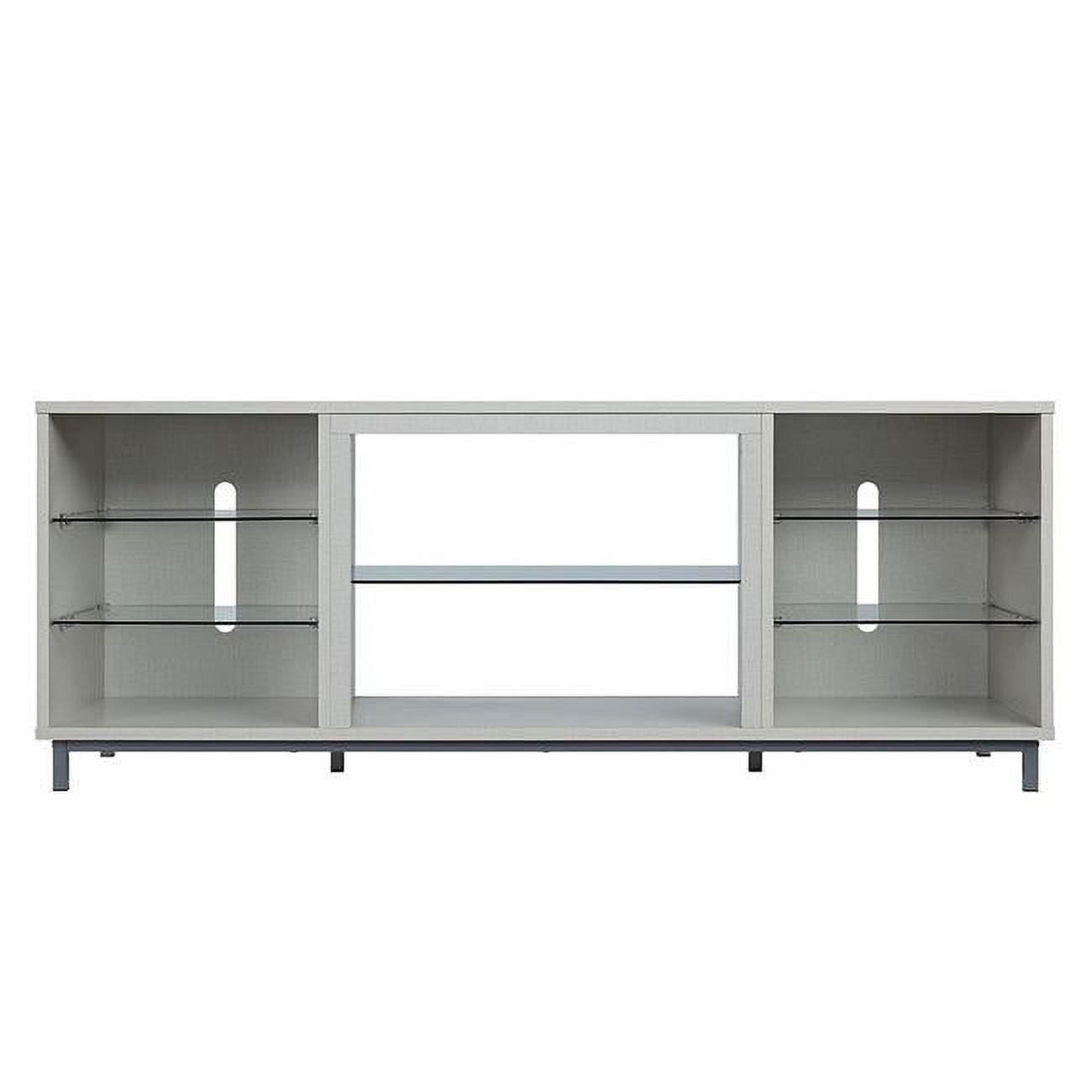 Brighton TV Stand for TVs up to 56" Beige - Manhattan Comfort: MDF Media Console with Cable Management