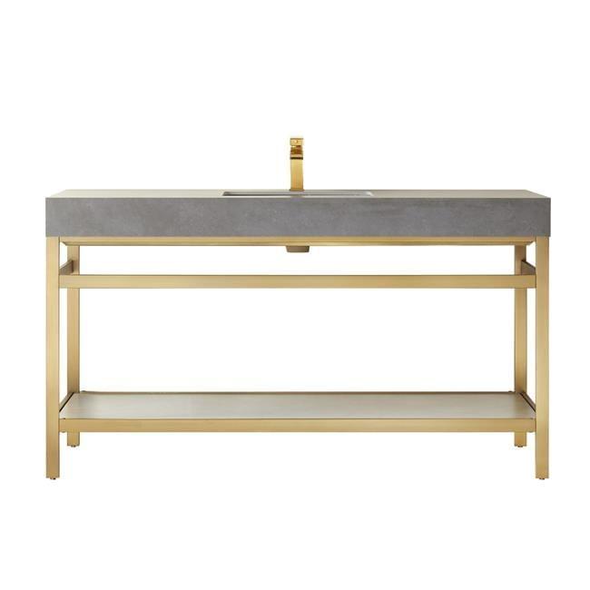 Vinnova 60'' Single Bathroom Vanity with Stone Top