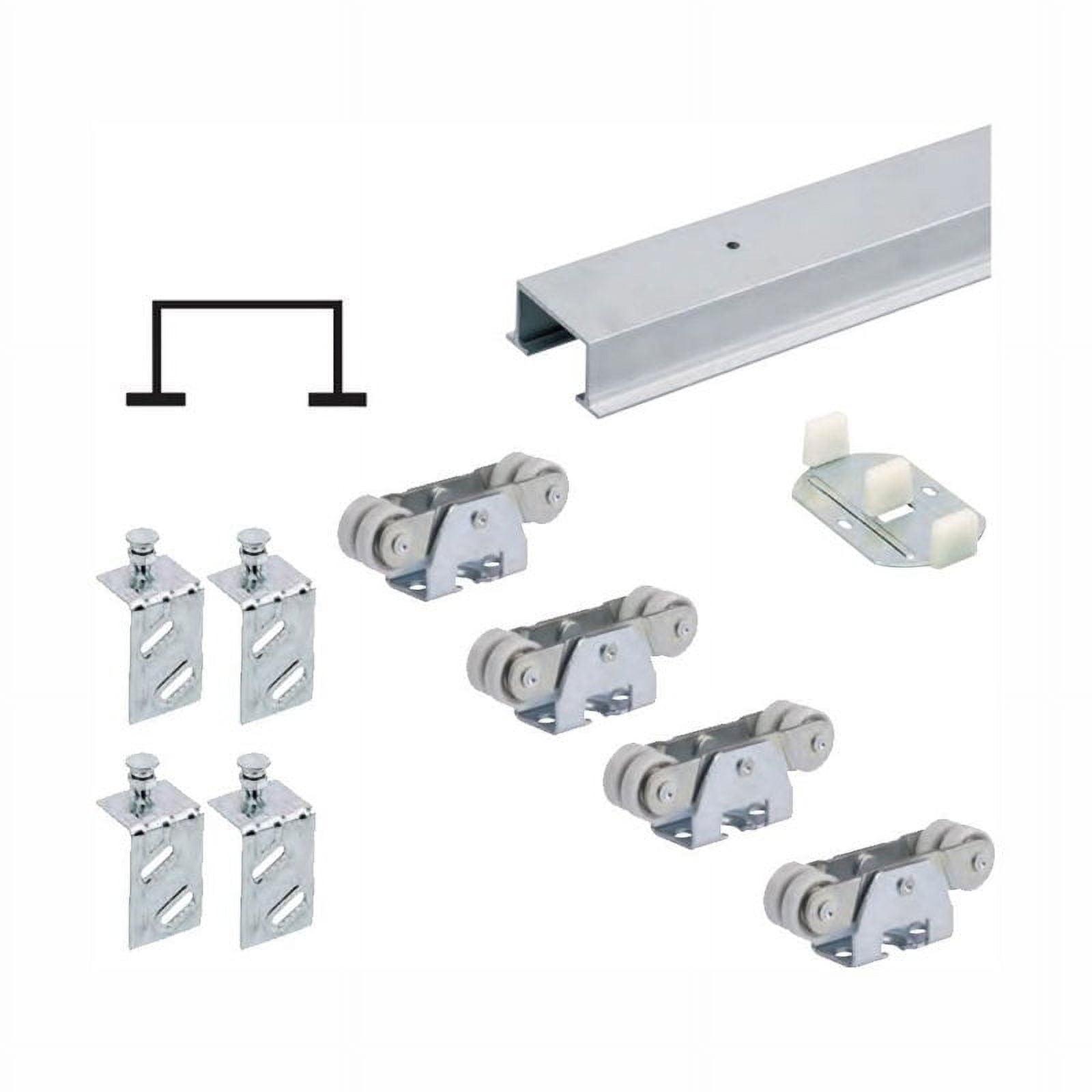 60 in. Stainless Steel Sliding Door Hardware Kit