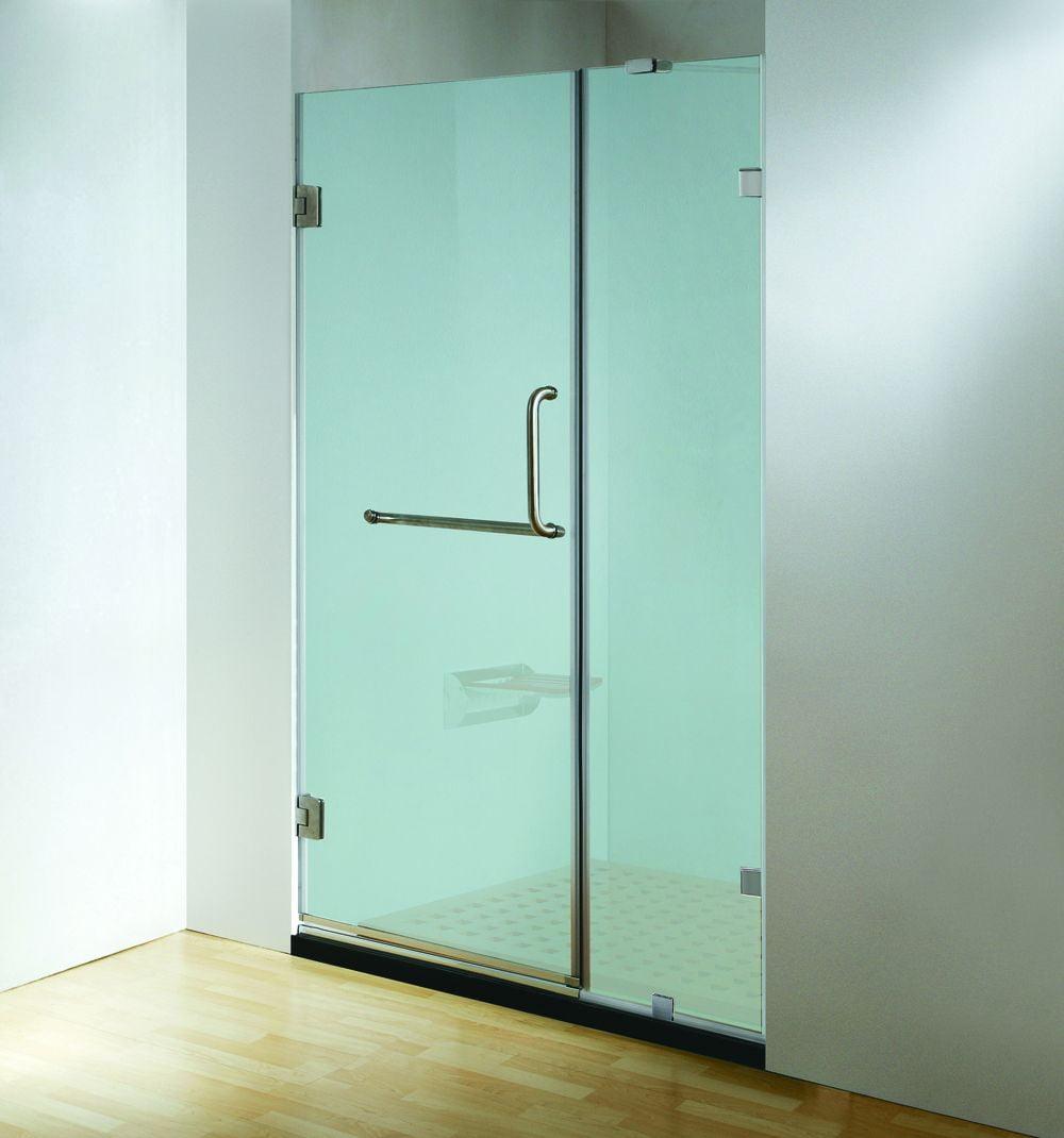 60'' x 79'' Frosted Tempered Glass Frameless Shower Door