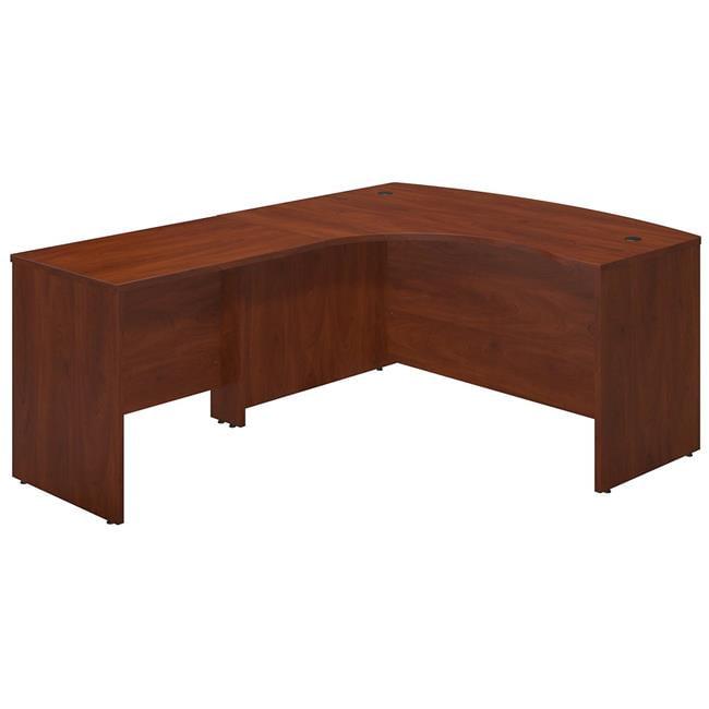 Hansen Cherry L-Shaped Executive Desk with Drawer